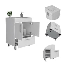 Velloc 24" Bathroom Vanity White White MDF