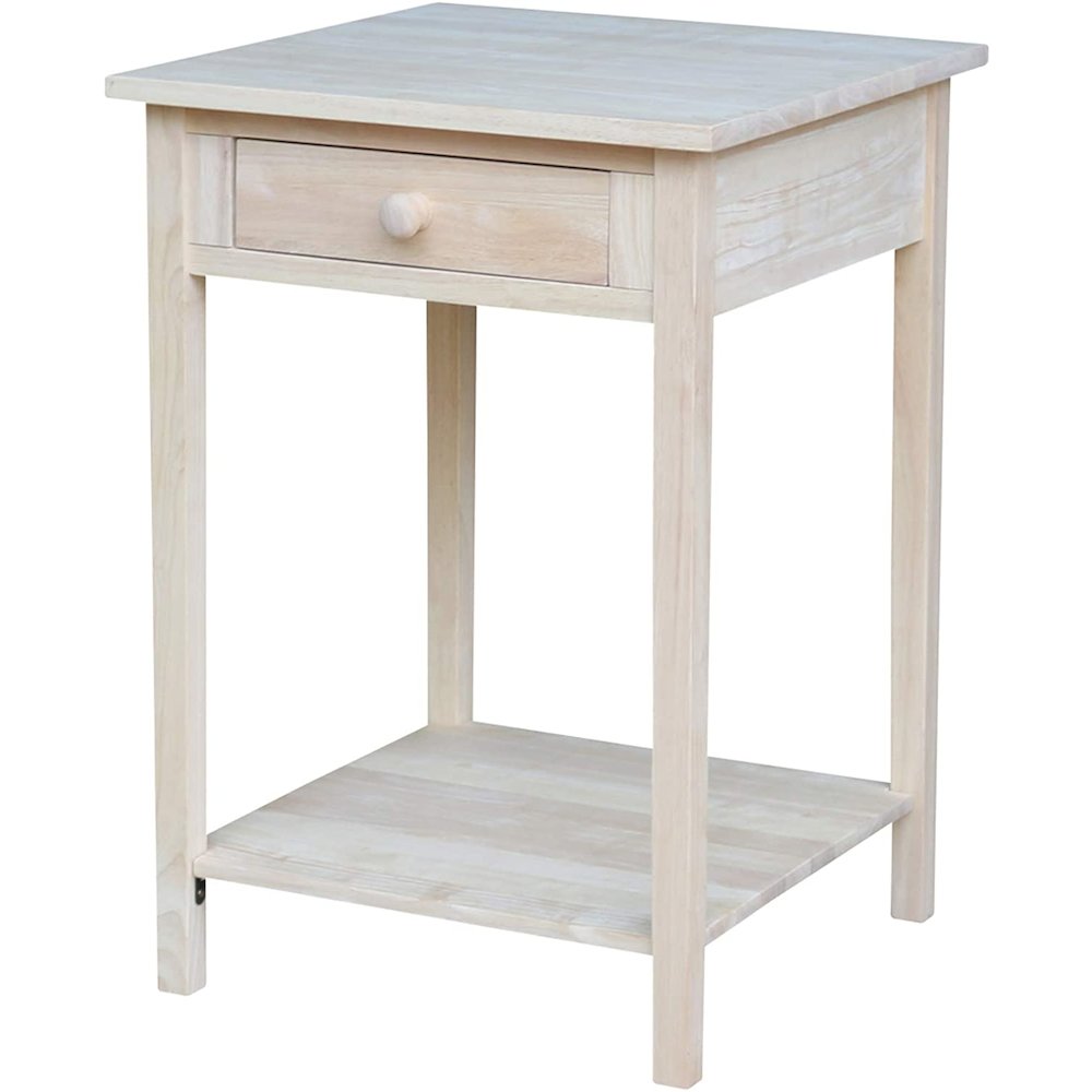 Hampton Bedside Table, Unfinished
