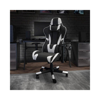 X20 Gaming Chair Racing Office Ergonomic Computer PC Adjustable Swivel Chair with Fully Reclining Back in Black LeatherSoft