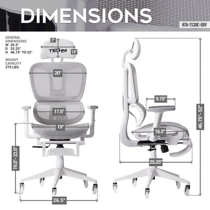 AIRFLEX2.0 White Mesh Gaming Chair