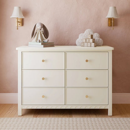 Graco Sasha 6 Drawer Dresser - Frosted Oat