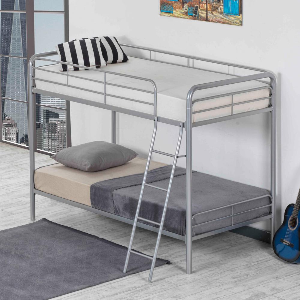 Better Home Products Twin over Twin Metal Bunk Bed