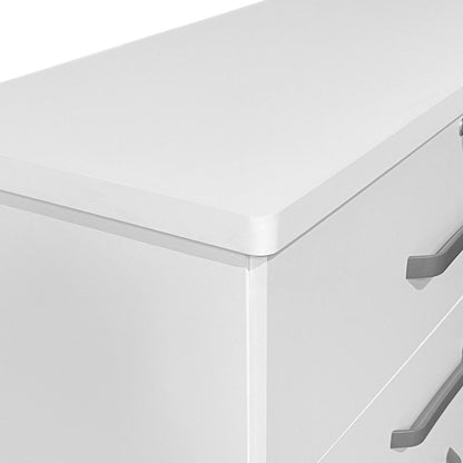 Better Home Products Xia 5 Drawer Chest of Drawers in White