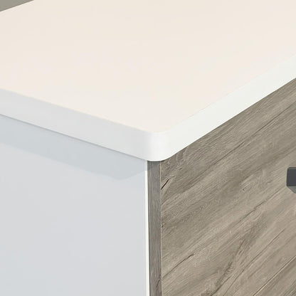 Better Home Products Xia 5 Drawer Chest of Drawers in White
