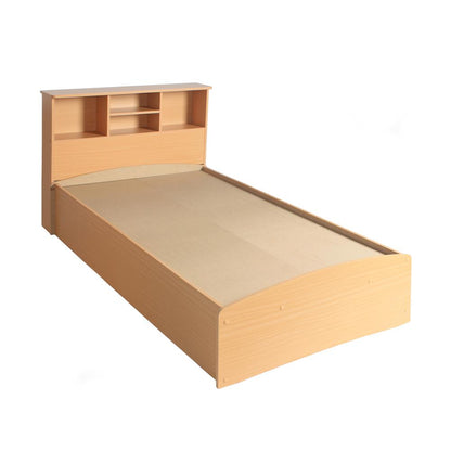 Better Home Products California Wooden Twin Captains Bed in Beech