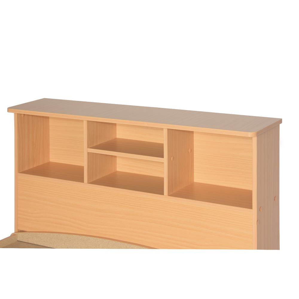 Better Home Products California Wooden Twin Captains Bed in Beech