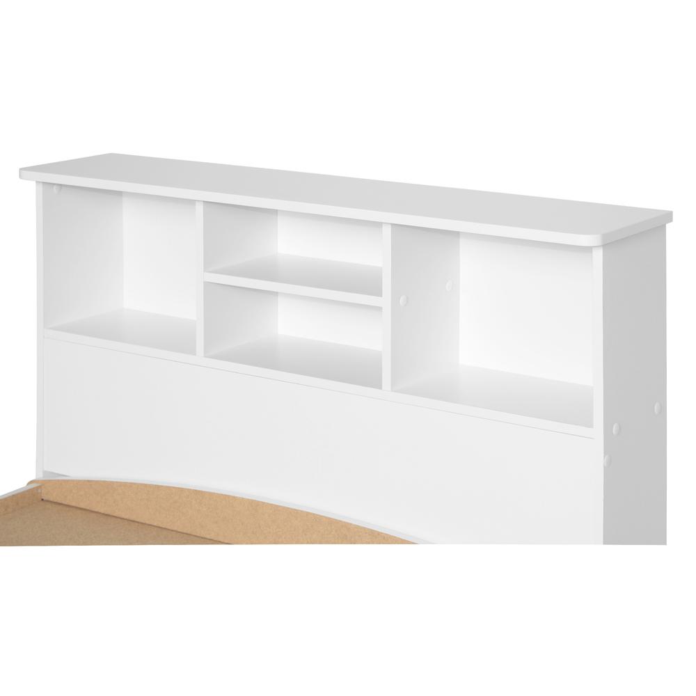 Better Home Products California Wooden Queen Captains Bed in White