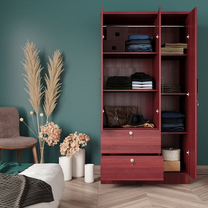 Symphony Wardrobe Closet with Two Drawers