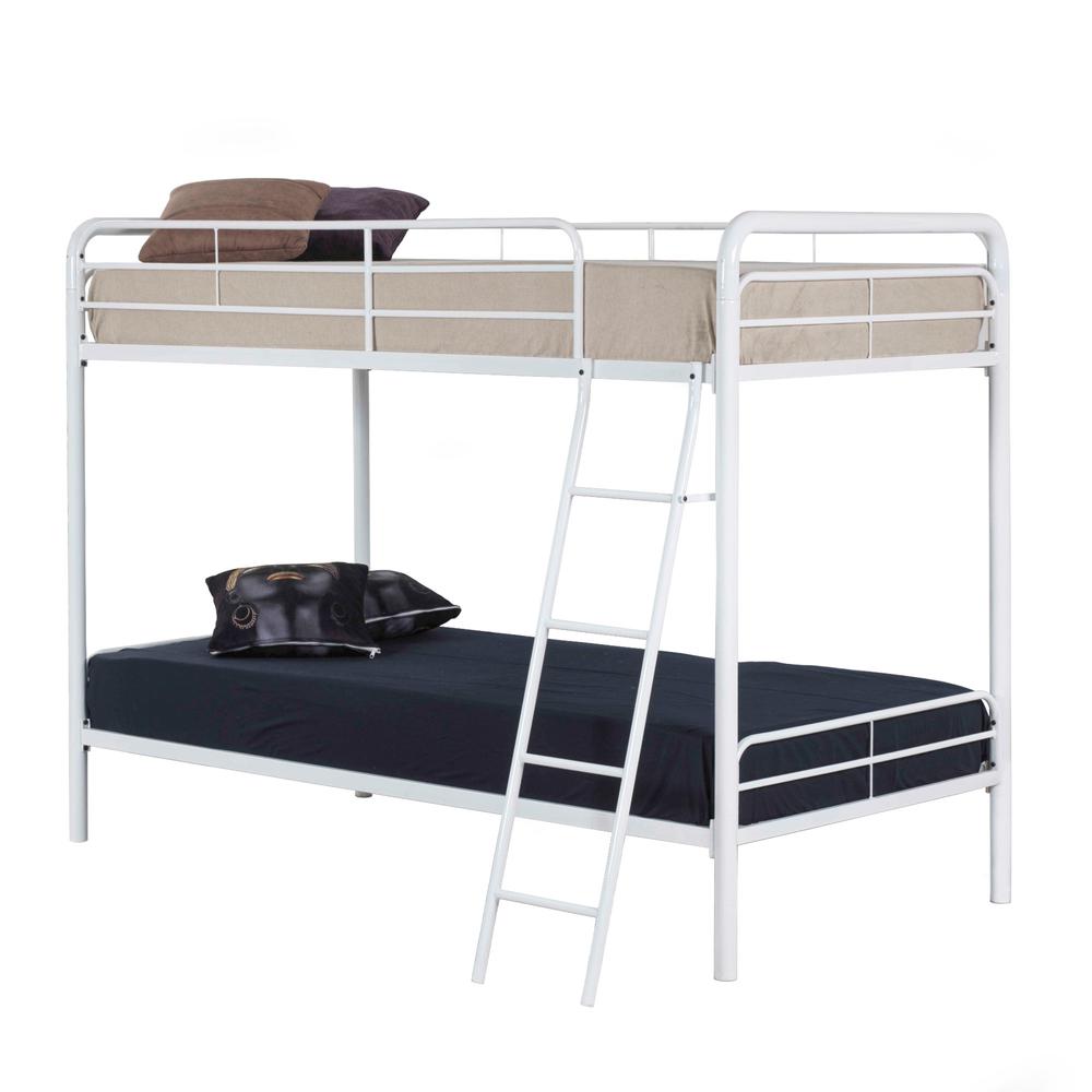 Better Home Products Twin over Twin Metal Bunk Bed
