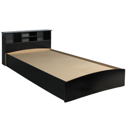 Better Home Products California Wooden Full Captains Bed in Black