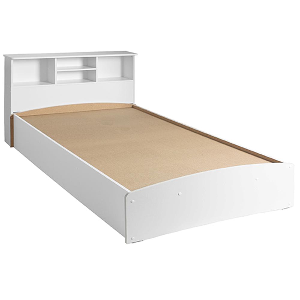 Better Home Products California Wooden Full Captains Bed in White