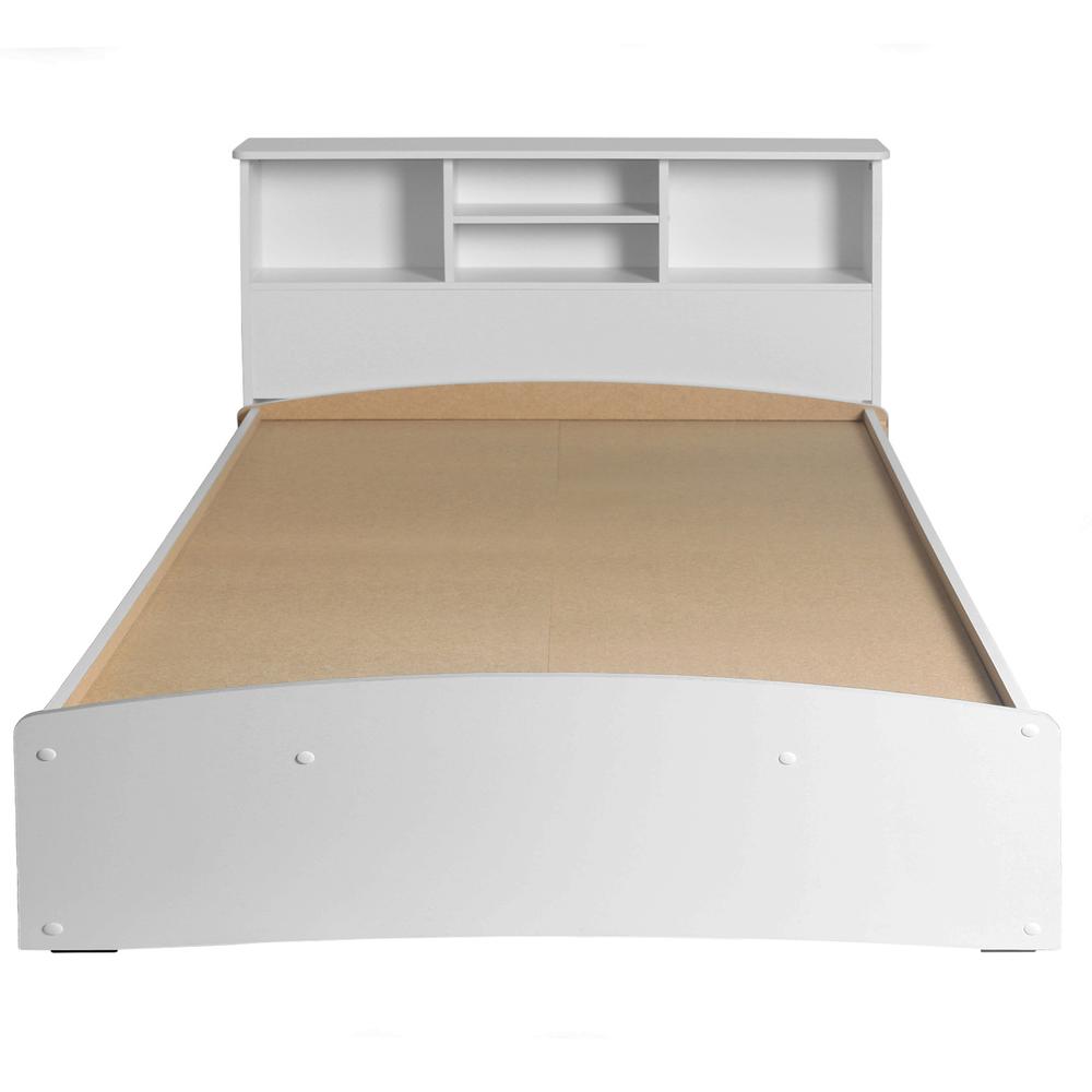 Better Home Products California Wooden Full Captains Bed in White