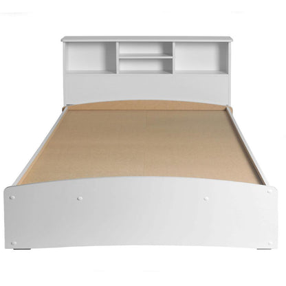 Better Home Products California Wooden Full Captains Bed in White