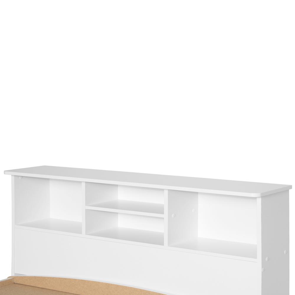 Better Home Products California Wooden Full Captains Bed in White