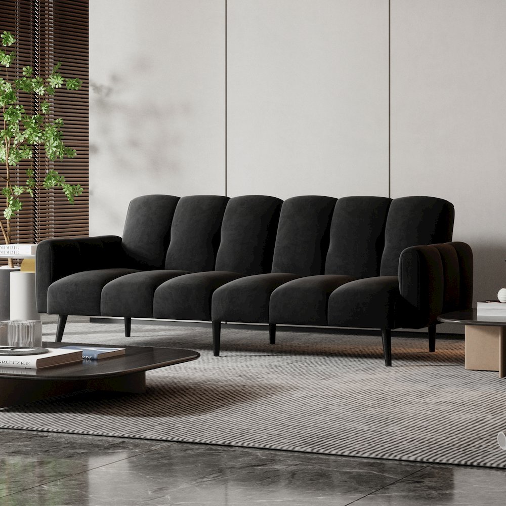Upholstered Convertible Sofa Bed