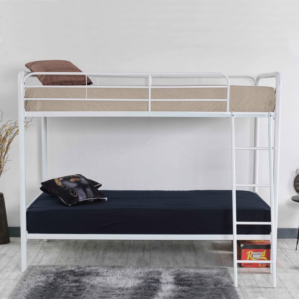 Better Home Products Twin over Twin Metal Bunk Bed