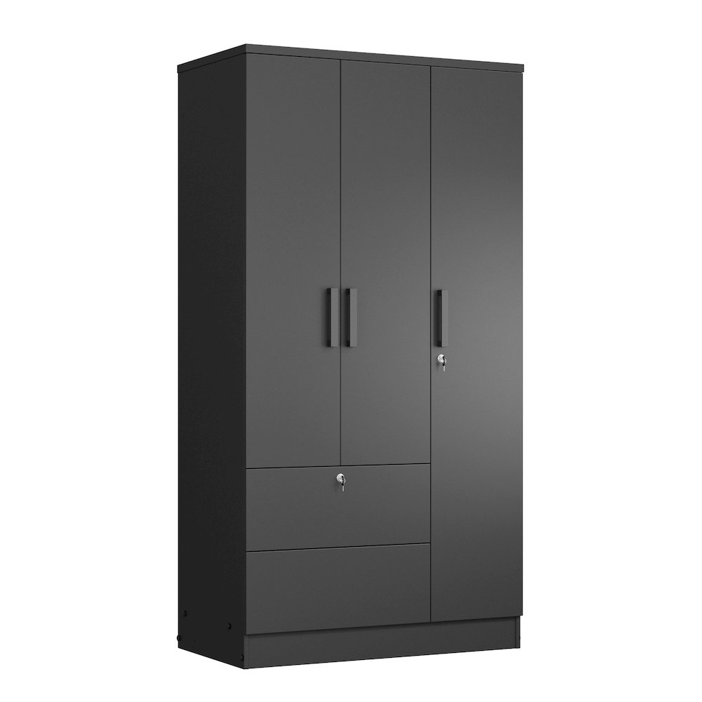 Symphony Wardrobe Closet with Two Drawers