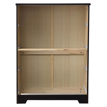 Better Home Products Isabela Solid Pine Wood 4 Drawer Chest Dresser in Tobacco