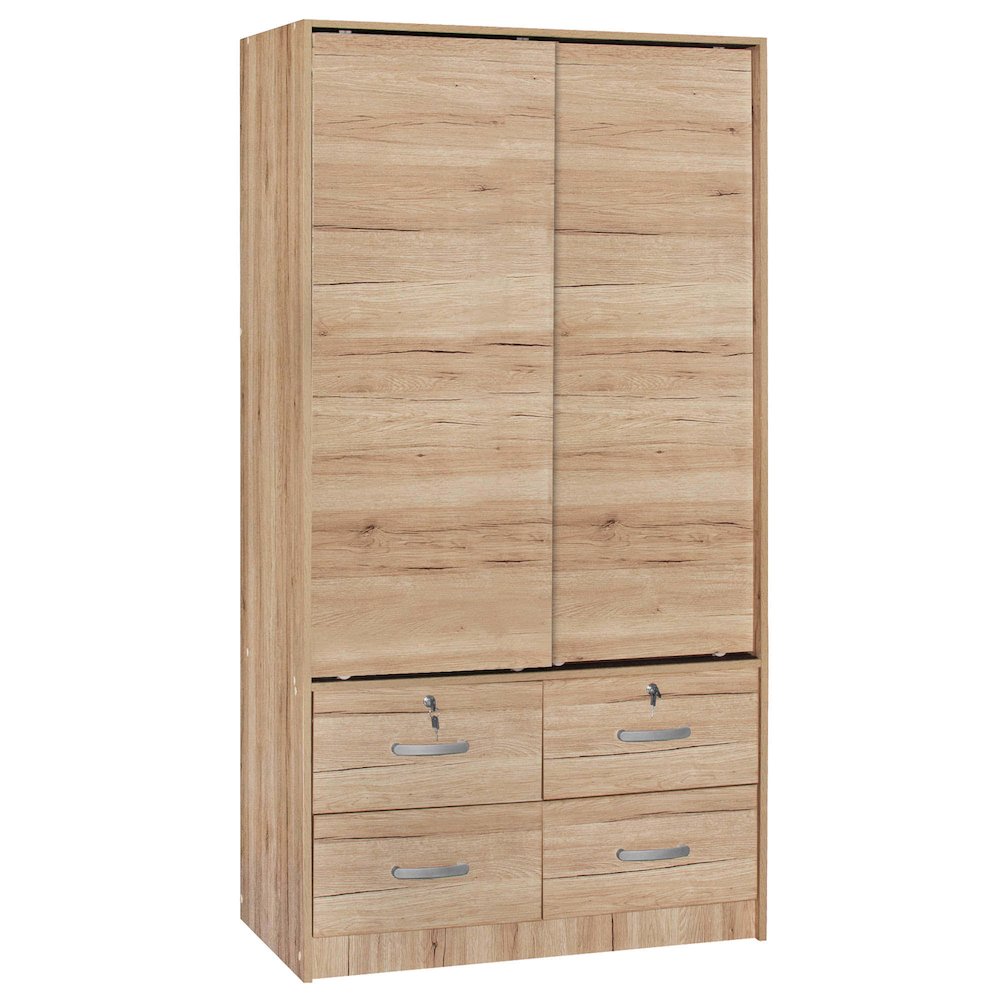 Sarah Modern Wood Double Sliding Door