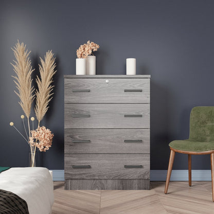 4 Drawers Chest in Grey Color