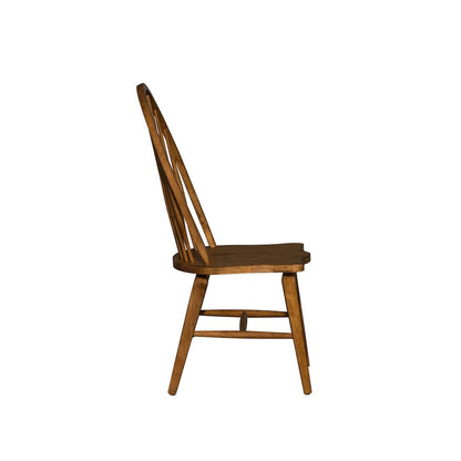 Hearthstone Ridge Windsor Back Side Chair in Tobacco