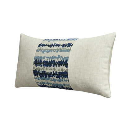 Blue My Mind Antigua 13" x 24" Pieced Oblong Pillow, Set of 2 - Navy
