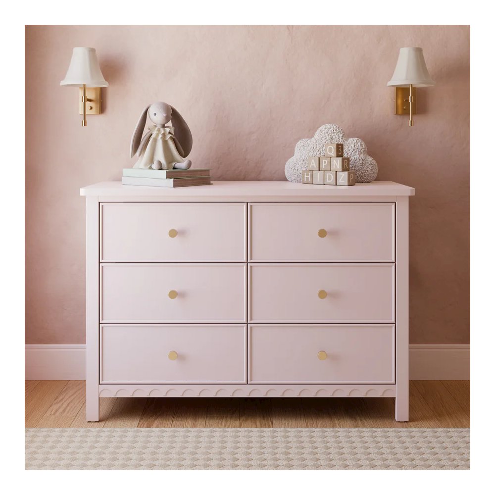 Graco Sasha 6 Drawer Dresser - Blush
