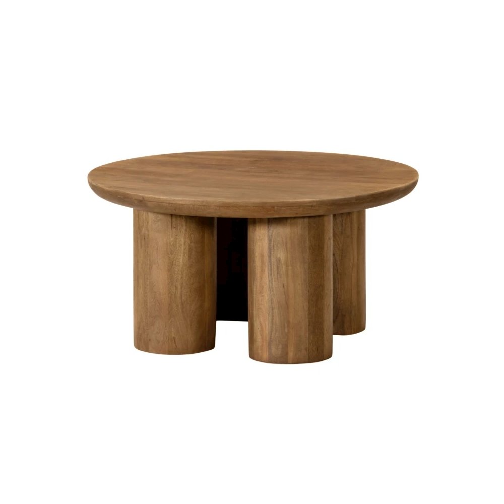 Sullivan Round Coffee Table - Spice Tan