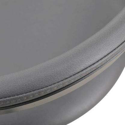 Lume Collection Modern Bar Stool in Charcoal Set of 2
