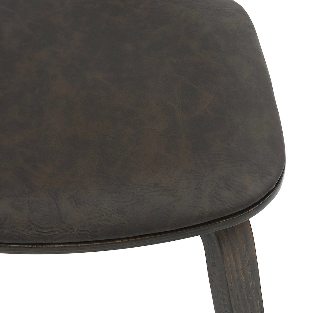 5-Piece Dining Set in Dark Walnut/Brown