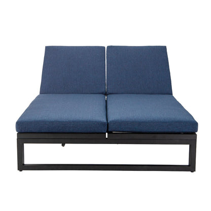 Chelsea Convertible Lounge Reclining Double Chaise With Cushions