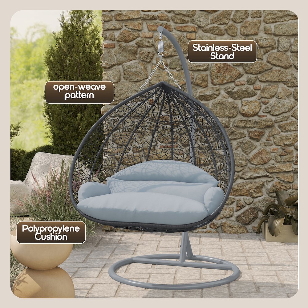 Recluse Collection Modern Outdoor Swing Chair