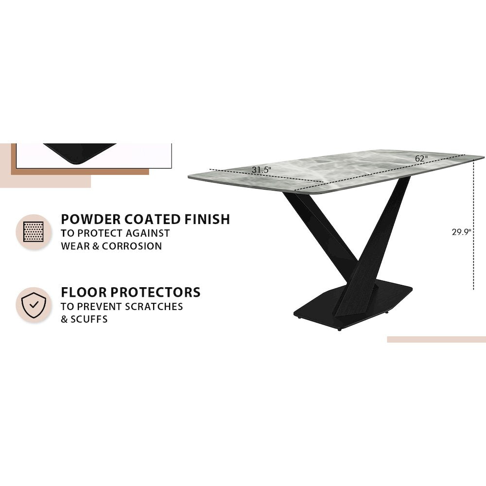 Voren Series Modern Dining Table