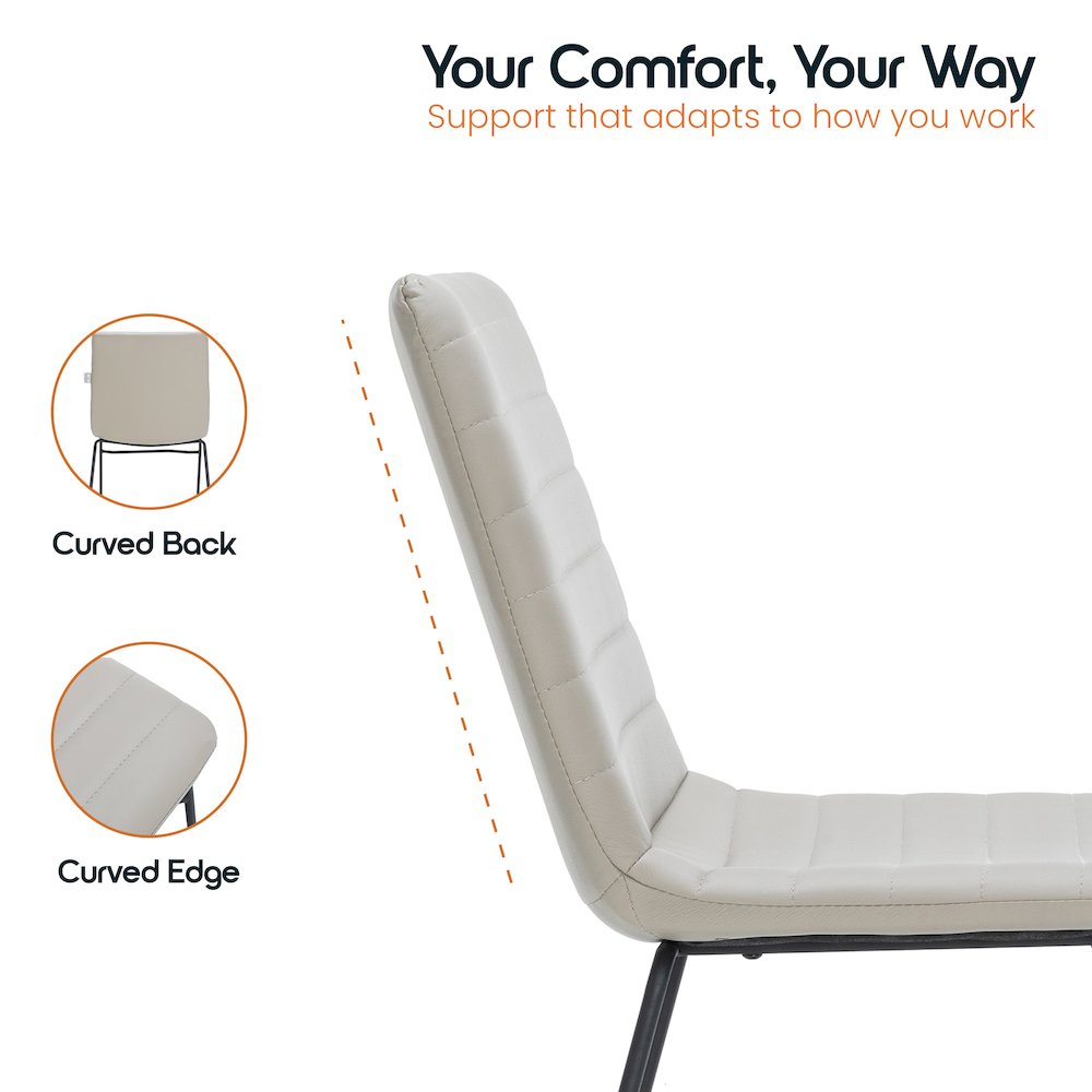 Zylar Series Office Guest Chair in Tan Leather