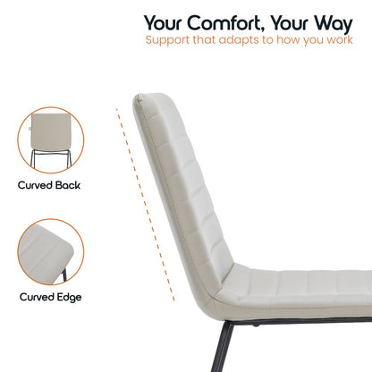 Zylar Series Office Guest Chair in Tan Leather