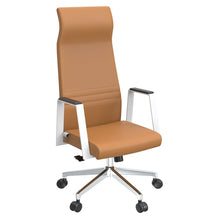 Aleen High-Back Office Chair in Acorn Brown