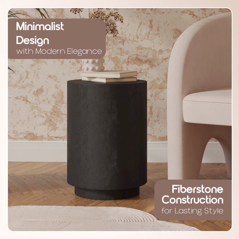 Modern Side End Table Ramble Series In Black