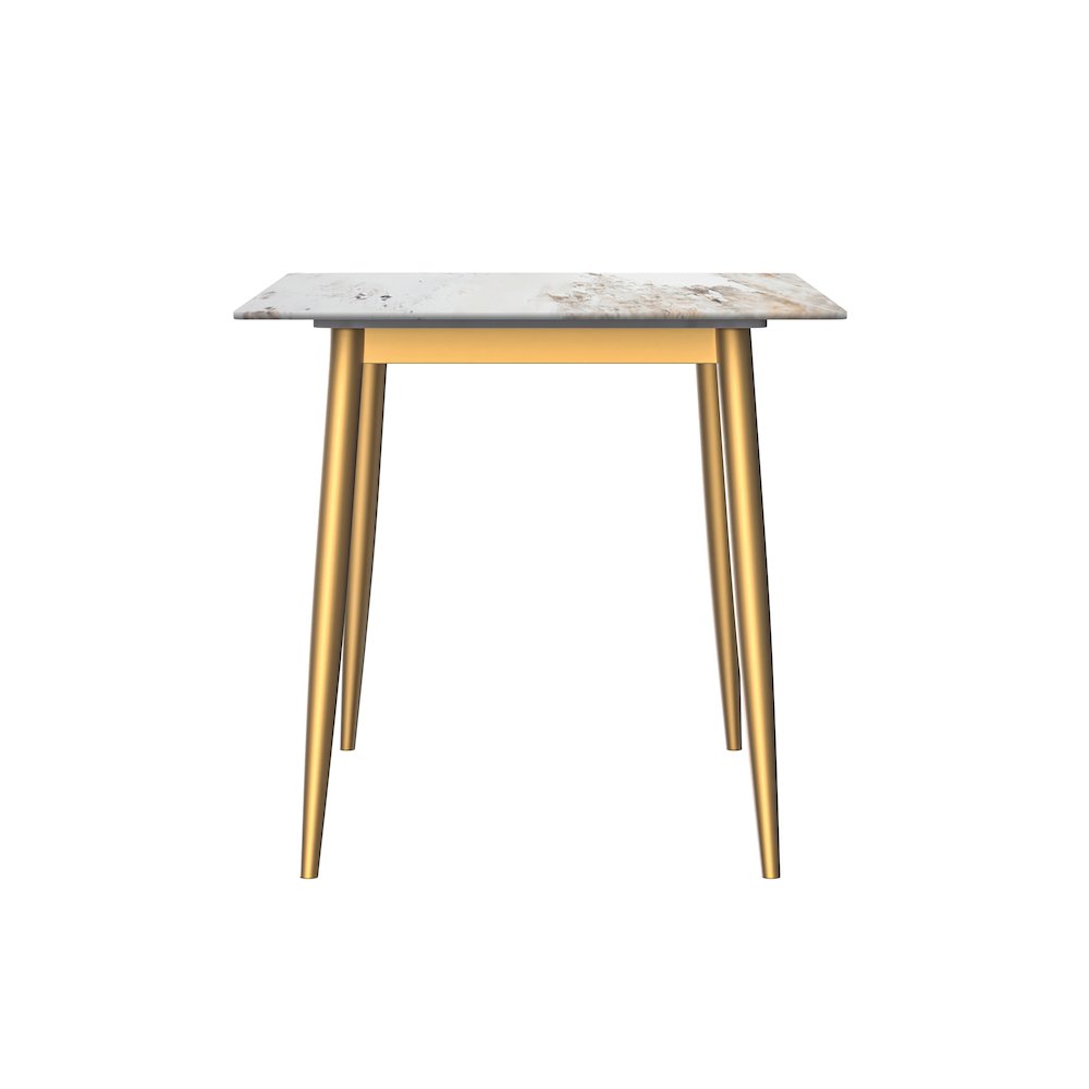 Zayle 7-Piece Dining Set with 55" Rectangular Dining Table in Black/Light Grey