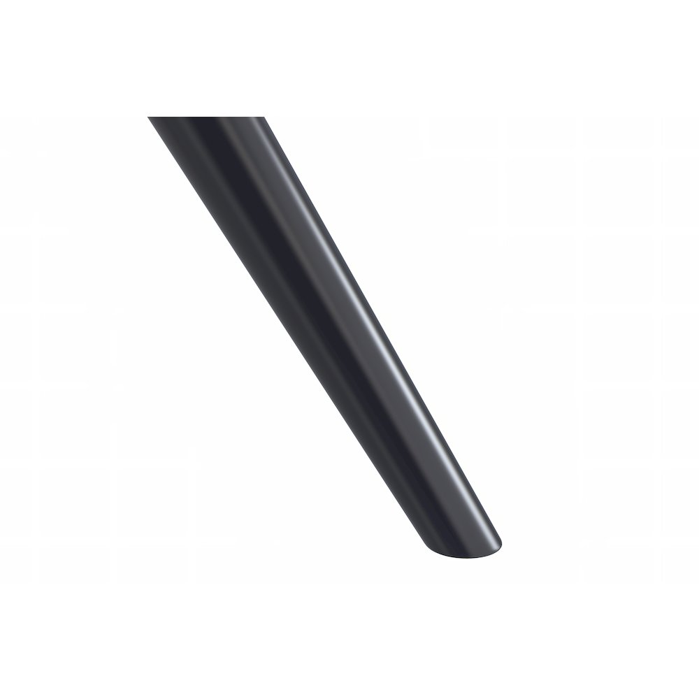 Elega Series Black Carbon Steel Dining Table