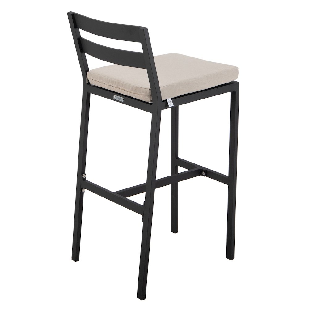 Chelsea Collection Modern Aluminum Outdoor Bar Chair Set of 4