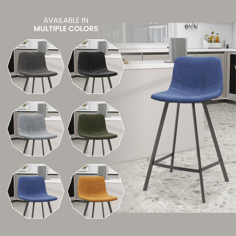 Elland - Counter stool - Peacock Blue