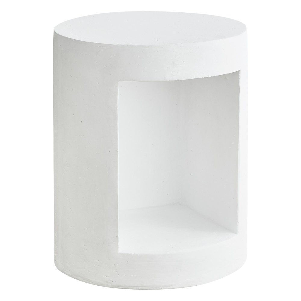Modern Side End Table Nook Series In White