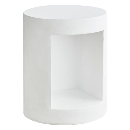 Modern Side End Table Nook Series In White