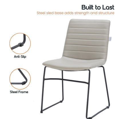 Zylar Series Office Guest Chair in Tan Leather