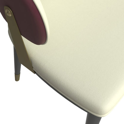 Aria Series Modern Dining Chair in Red Set of 4