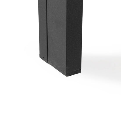 Chelsea Aluminum Outdoor 63" Dining Table in Black