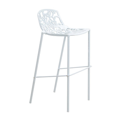 Devon Mid-Century Modern Aluminum Bar Stool