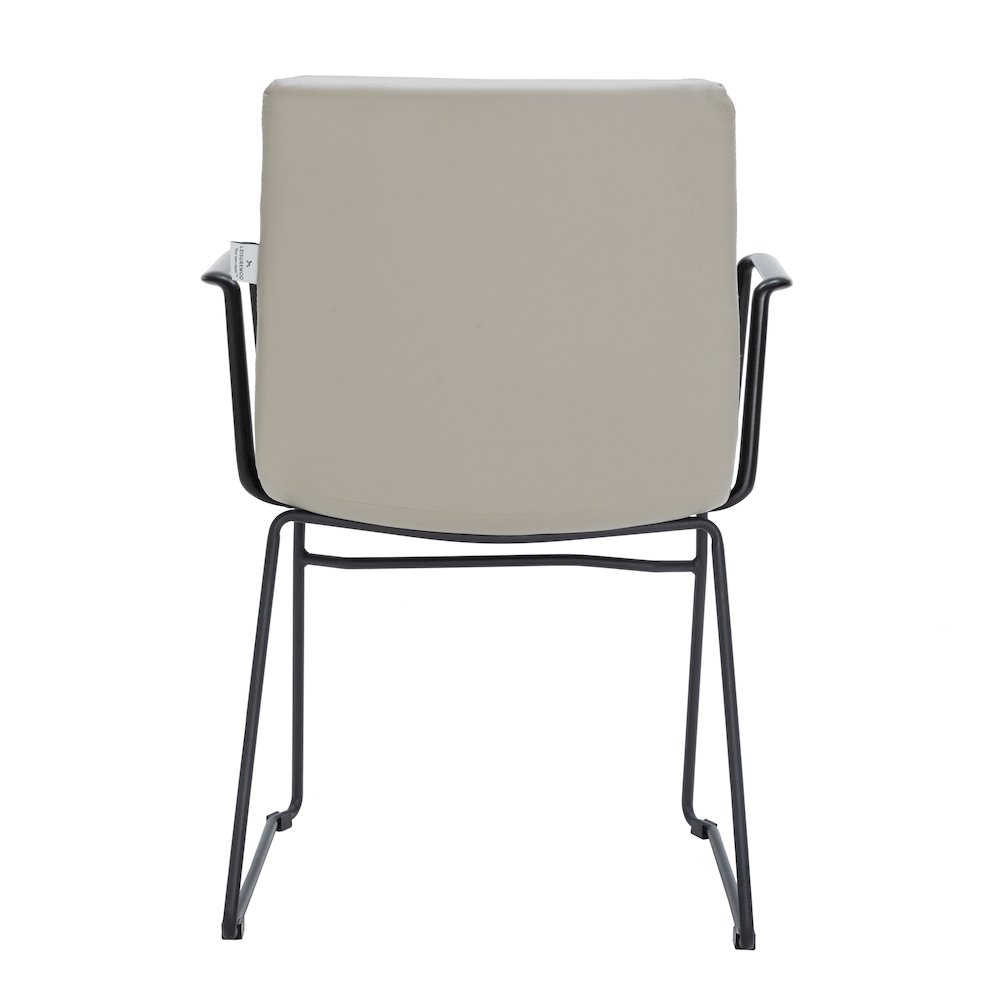 Zylar Series Office Guest Arm Chair in Tan Leather