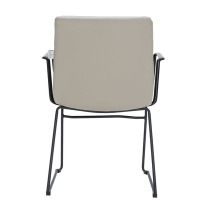 Zylar Series Office Guest Arm Chair in Tan Leather