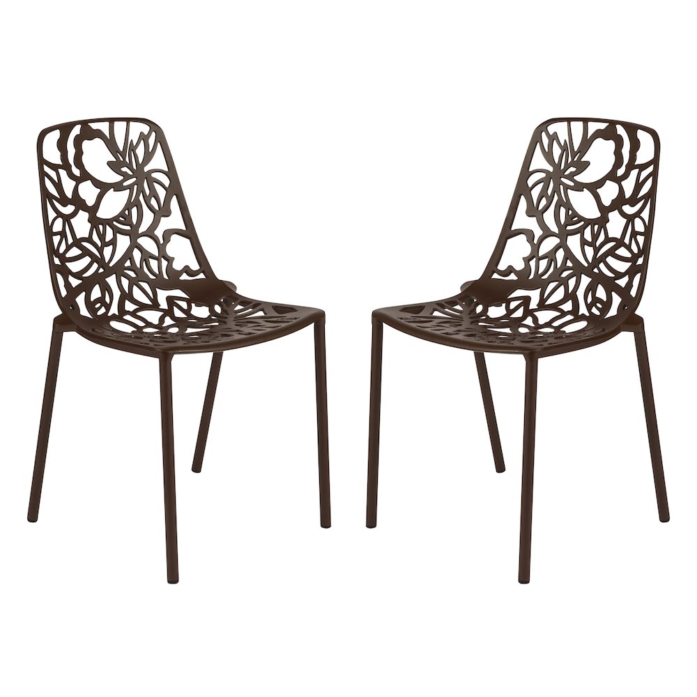Modern Devon Aluminum Chair, Set of 2